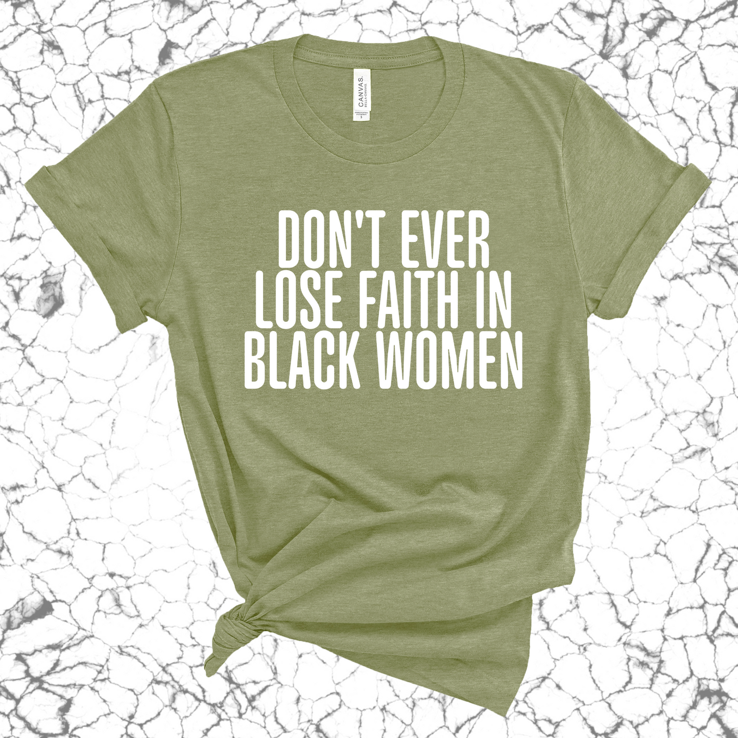 Don't ever lose faith in Black Women Unisex Tee-ENJEN DESIGN