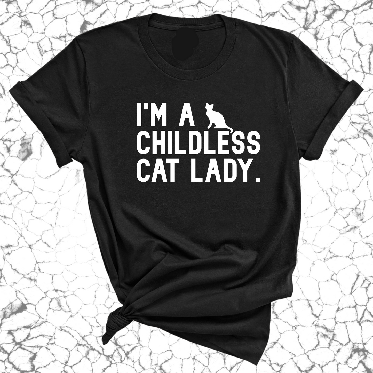 I'm a Childless Cat Lady Unisex Tee-ENJEN DESIGN